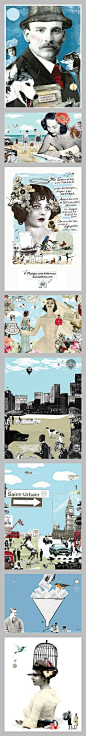 [] 壹间studio国外复古拼贴③ - 拼贴艺术是什麼? What's Collage?　　据说立体派拼贴 (Collage) 的灵感来自毕卡索和布拉克看到巴黎http://t.cn/zWAxSt1来自:新浪微博