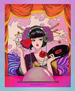 人物插画—和风 - 堆糖，美图壁纸兴趣社区