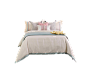 小孩房简约公主风样板房间床上用品儿童女孩房软装床品多件套组合-淘宝网