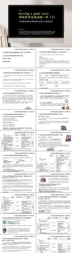 黑白创意高端大气清新营销策划PPT