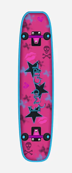 恐怖滑板免抠素材 创意素材 png素材