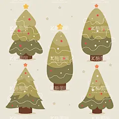 圣诞树  - 源文件下载【酷图网】圣诞树,植物,树木,圣诞节,贺卡装饰,节日,圣诞元素,圣诞装饰,圣诞树插图,卡通手绘