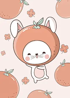 兔二丫 水果 可爱 卡通 头像 壁纸