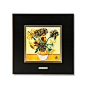20意大利Sebino Arte木框艺术玻璃画梵高《向日葵》 黄色