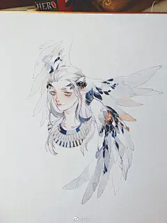 滼火手绘 水彩 - 堆糖