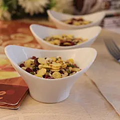 餐具纯白色味碟日用陶瓷碟子西式酱料碟奇形味碟  