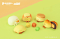 toy Character product design  3D cute Food  box dessert taiwan sculpture