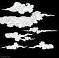 手绘插画风祥云PNG   - PS饭团网