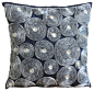 Whirlwind Decorative Grey Silk Throw Pillow Cover, 26x26 contemporary-decorative-pillows@北坤人素材