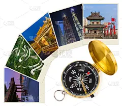 罗盘,概念,贺卡,背景分离,北京,著名景点,堆,背景,旅行者,建筑