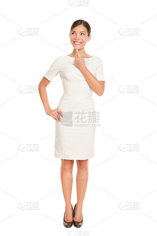 站着的商业女性