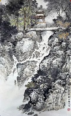 著名山水画家——关福元作品欣赏_中国画研究院