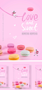 【乐分享】浪漫情人节彩色背景甜点表白520海报PSD素材_平面素材_乐分享-设计共享素材平台 www.lfx20.com