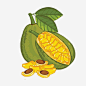 菠萝蜜高清素材 卡通 卡通菠萝蜜素材 水果 美食 菠萝蜜果肉 免抠png 设计图片 免费下载
