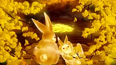 金秋好礼献金秋中秋贺礼卡通插画图片