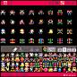 pico8极低像素角色练习，经典角色辨识度还是高，16色板+8×8画布。一口气128个小图点的十分开心。#pixelart# #一天一张像素画# ​​​​