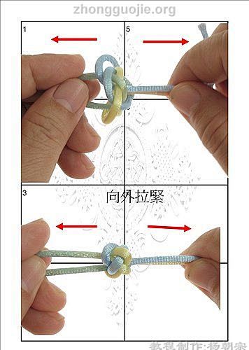 简约纯粹的红绳手链编法- 中国结