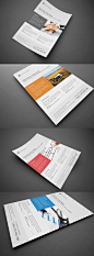 Clean Professional Corporate Flyer @北坤人素材
