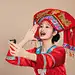 唱山歌三月三上巳节壮族少数民族人物摄影图