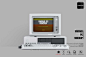 复古IBM5150老式台式机电脑屏幕演示PSD样机模板素材 Vintage PC Mockup Part 2 IBM 5150插图1