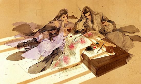 罗衣何飘飘，轻裾随风远。顾盼遗光彩，长啸...