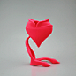3D打印的爱心花瓶。模型文件可点击图片进入下载。设计师Sascha Bose #花瓶# #卧室# #客厅# #创意# #科技# #3D打印# #露台# #庭院# #书房# 