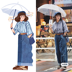 Miao幺儿采集到C插画——服装