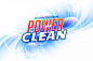 Laundry detergent packaging for power clean Free Vector