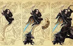 战斗吧剑灵角色原画手稿桌面壁纸-55壁纸网