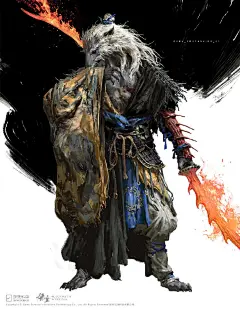 国产单机动作RPG《黑神话：悟空》角色设计和场景原画 ​​​​