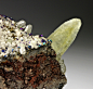 Calcite with Chalcopyrite and Dolomite from Missouri 