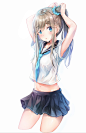 水手服初音少女4k手机壁纸