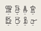 Coffee Brewing Icons