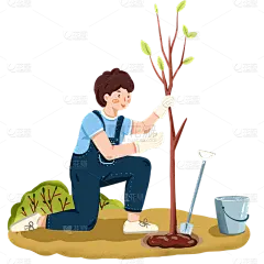 植树节大尺寸贴纸2