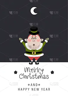 小精灵,月亮,背景,可爱的,请柬,壁纸,雪,节日,问候,绘制