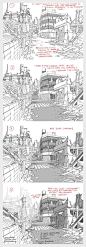 How to enhance a background - by Thomas Romain (one of the few foreigners working in the anime industry in Japan): 