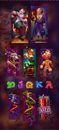 Casino Game character concept Character design  Christmas Game Art mobile game santa Santa Claus slot slot game