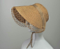 Braided Straw Hat with Open-Work Edging, Early 1800s.