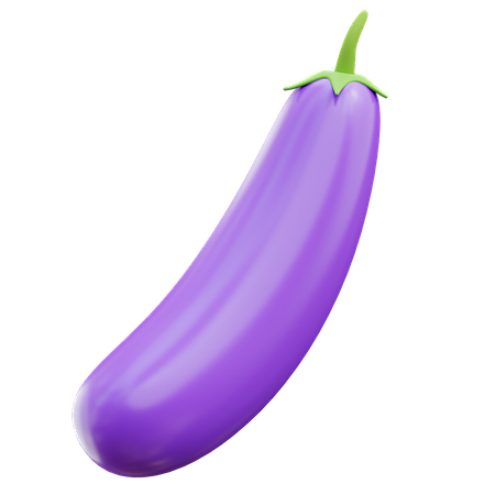 Eggplant 3D Illustra...