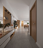 Forming Serene Living Spaces With Natural Wood & Indoor Plants : Three modern home designs that incorporate indoor plants and natural wood decor into stylish lounges, dining rooms, kitchens, and a beautiful laundry room.[主动设计米田整理]