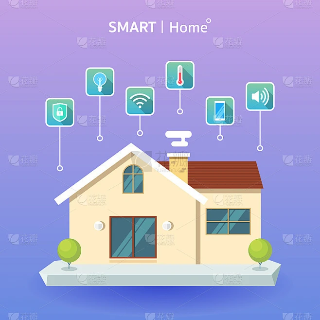 smart home sync cloud technology素材-花瓣网
