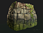 Stylized Castle Walls, Jim Svanberg : I had never done any foliage in Designer before, so I made this castle wall to try out some ivy. The most challenging part was to generate the branches and then have them deform to the underlying rock surface. I had l