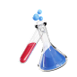 Chemical Flask 3D Illustration