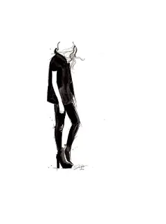 【时尚服装手绘插画设计图集下载】人物绘画插画服装设计作品参考