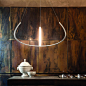 ALYA : Light pendant LED lamp with diffused lighting,
with 70% uplight and 30% downlight output.
Arms in extruded aluminium, central body in die-casted aluminium.
Diffuser in opaline methacrylate. Available in white or matt black.
Dimmable also with remot