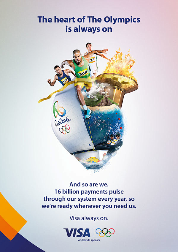 VISA 2016巴西里约奥运会宣传视觉...