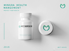 三珏文化采集到三珏案例丨明大健康LOGO设计鉴赏