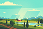 Vector Landscapes on Behance