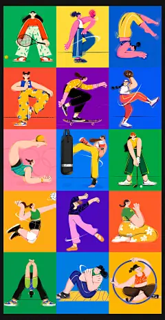 人物插画的动感，从何而来？ – 学UI网