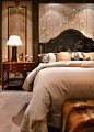 28个极具禅味的新中式卧室，好一副山水画的美妙图案！【星视素材-655期】